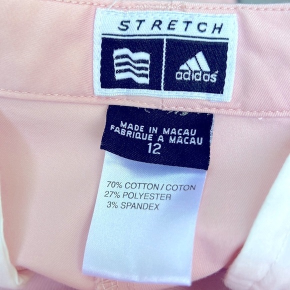 Adidas Women’s Pink Stretch Golf Shorts Size 12 NWOT - Picture 3 of 7